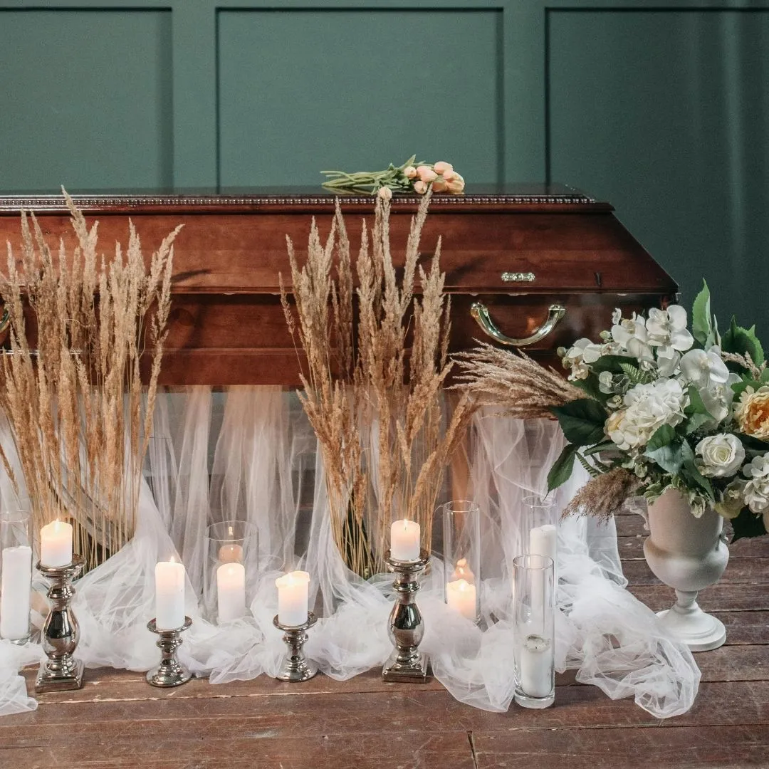 Dignified funeral flower arrangement in Riverside